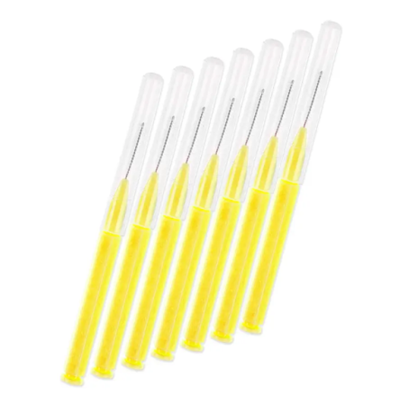 Щіточка Baby Brush для вій та брів (бейбі браш) колір жовтий