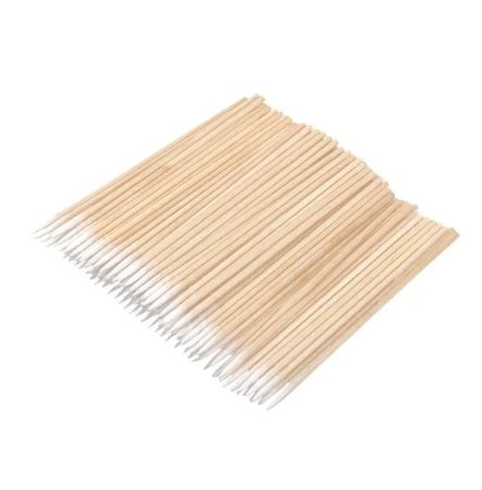 Бамбукові палички з ватою ультратонкі 100 шт