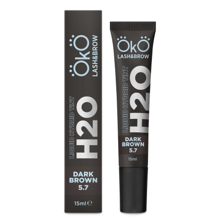 OKO Фарба для брів та вій H20 Liquid Hybrid Tint 15 мл DARK BROWN 5.7