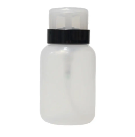  Пластиковий флакон з дозатором-помпою (чорна кришка) 200 мл