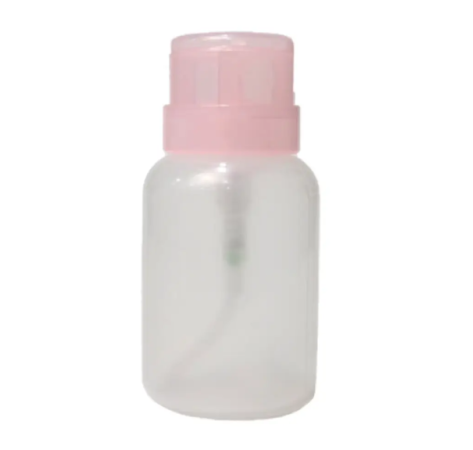  Пластиковий флакон з дозатором-помпою (рожева кришка) 200 мл