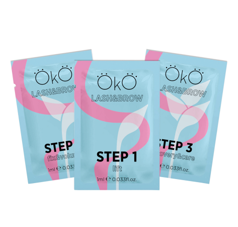  Набір засобів для ламінування вій та брів OKO