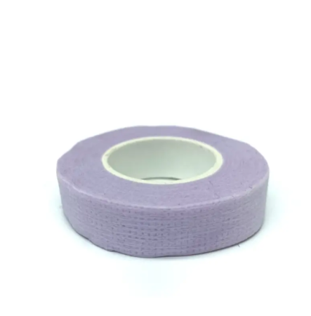  Скотч паперовий для ламінування вій, стрічка для нарощування вій, колір фіолетовий (9 метрів)