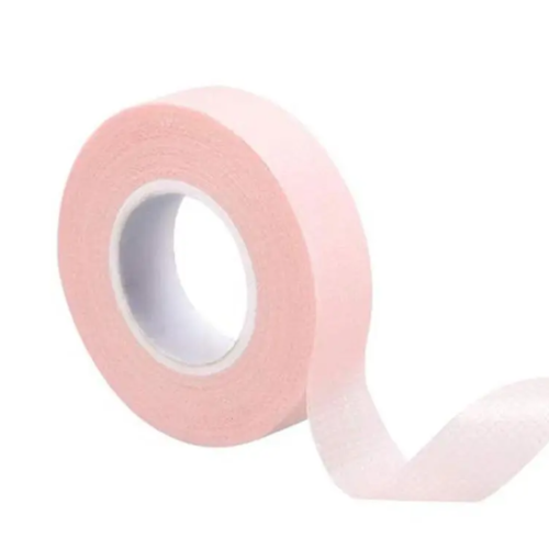 Скотч паперовий для ламінування вій, стрічка для нарощування вій, колір рожевий (9 метрів)