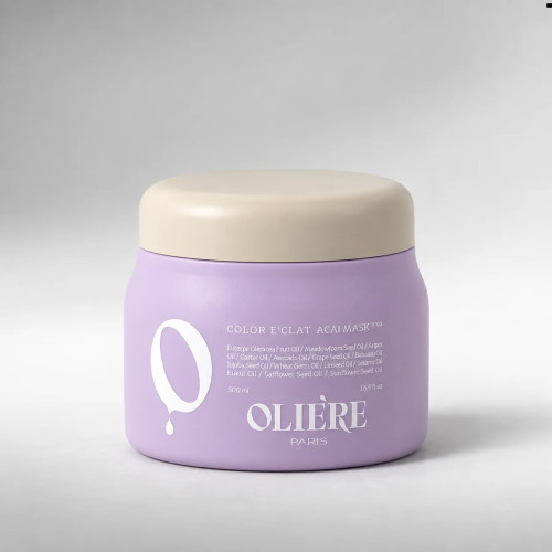 OLIE'RE PARIS Маска для нейтрализации желтых и оранжевых оттенков волос Color E'Clat Acai, 500 мл