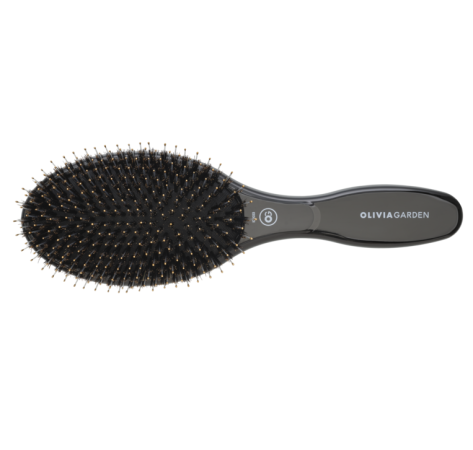 Щітка Olivia Garden Expert Care Oval Boar&Nylon Bristles Black