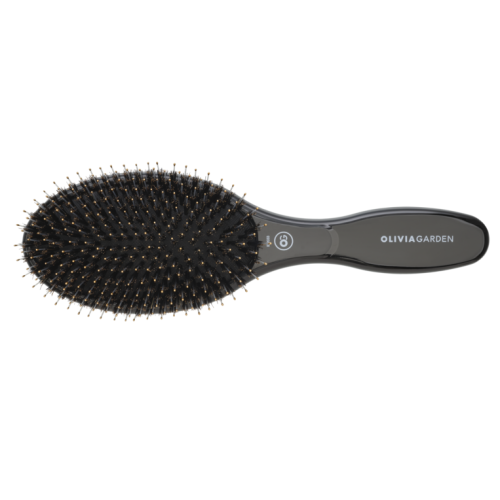 Щітка Olivia Garden Expert Care Oval Boar&Nylon Bristles Black