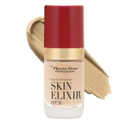 Pierre Rene Тональный флюид VELVET SKIN ELIXIR SPF 30, 01