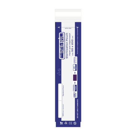 Pro Steril Крафт-пакети для стерилізації білі з прозорою плівкою (50*200 мм) 100 шт