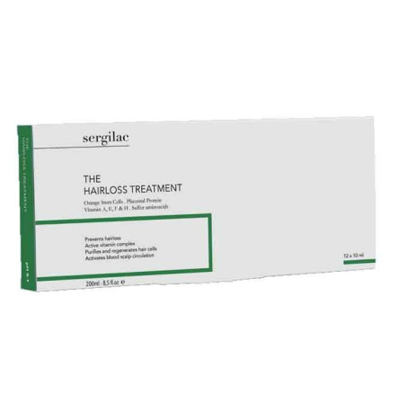 Ампули проти випадіння волосся SERGILAC 12*10 мл