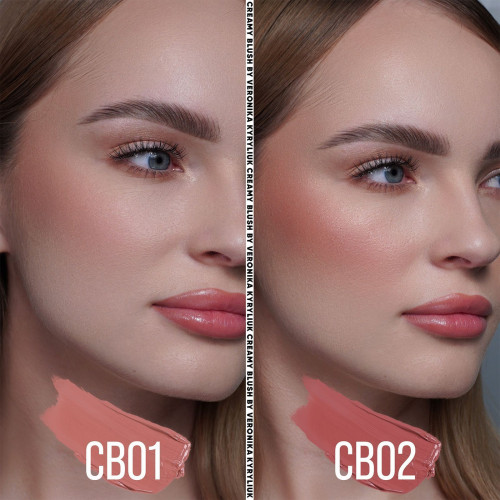 Sinart CB01 Creamy Blush by Veronika Kyryliuk кремові рум'яна для обличчя