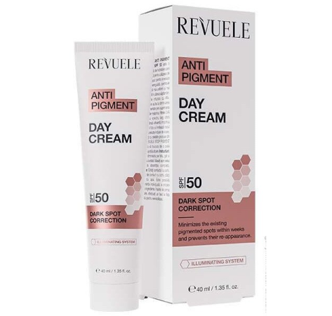 REVUELE Солнцезахисний денний крем SPF 50 ANTI PIGMENT 40 мл