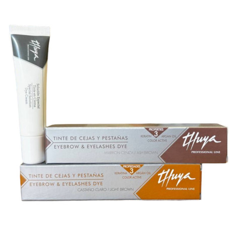 Thuya Фарба для брів світло-коричнева + молочний шоколад + кремовий окисник 14 мл