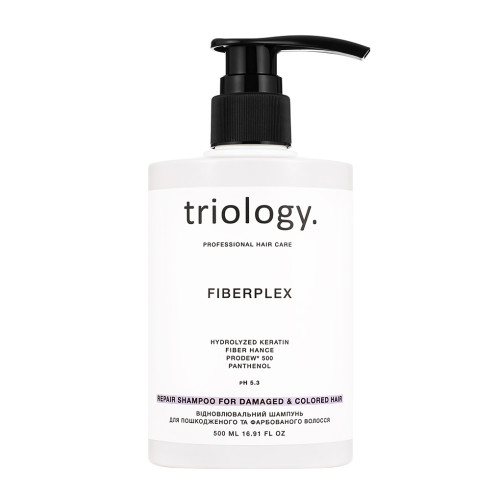 Triology. Восстановительный шампунь для поврежденных и окрашенных волос Fiberplex 500 мл