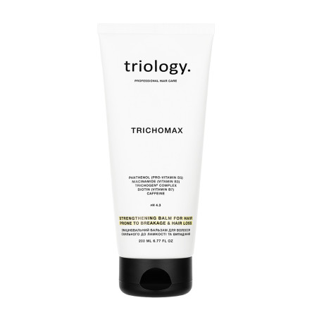 Triology. Укрепляющий бальзам для волос склонных к ломкости и выпадению Trichomax 200 мл