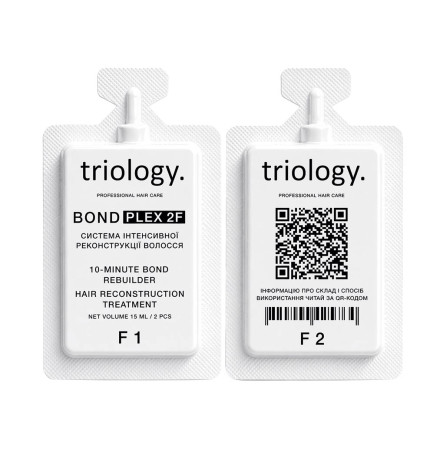 Triology. Холодне відновлення. Система інтенсивної реконструкції волосся BONDPLEX  F1 + F2