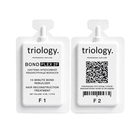 Triology. Холодное восстановление. Система интенсивной реконструкции волос BONDPLEX  F1 + F2