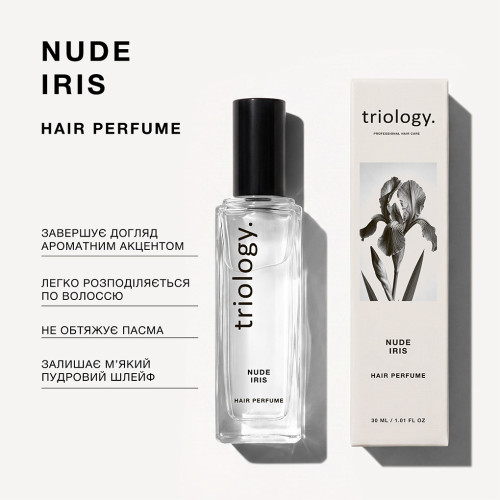 Triology. Парфюмированная вода для волос Nude Iris 30 мл