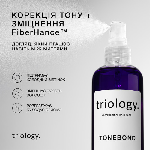Triology. Несмываемый спрей для защиты тона и восстановления волос TONEBOND, 150 мл
