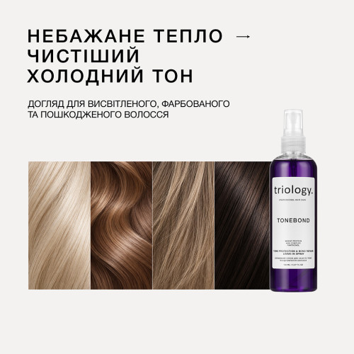 Triology. Несмываемый спрей для защиты тона и восстановления волос TONEBOND, 150 мл