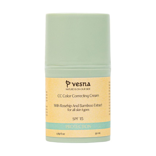 VESNA CC Cream для лица с коррекцией тона SPF 15, 50 мл