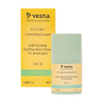 VESNA CC Cream для лица с коррекцией тона SPF 15, 50 мл