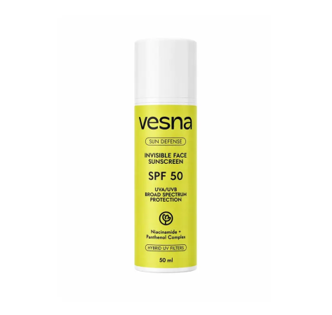 VESNA Невидимый солнцезащитный крем для лица SPF 50, 50 мл