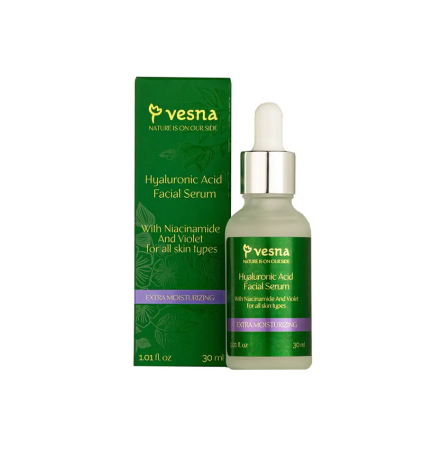 VESNA Гиалуроновая сыворотка с ниацинамидом и фиалкой Hyaluronic Serum, 30 мл