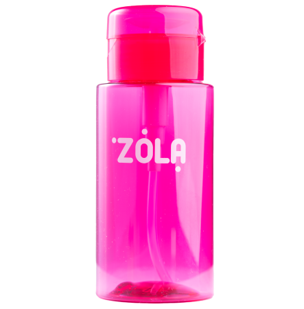 Zola ємність пластикова для рідини з помпою-дозатором ,рожева 180 мл