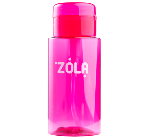 Zola ємність пластикова для рідини з помпою-дозатором ,рожева 180 мл