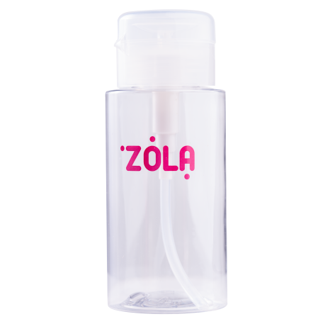 Zola ємність пластикова для рідини з помпою-дозатором ,прозора180 мл