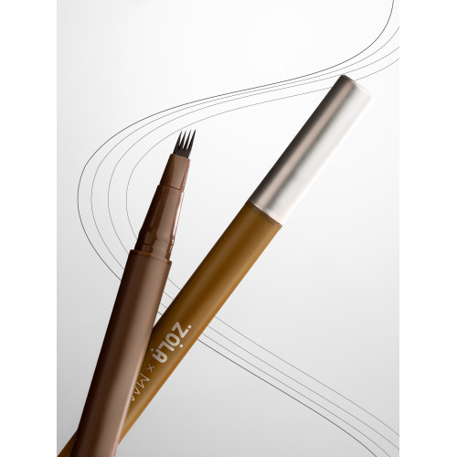 ZOLA x Makarevich Лайнер для брів з квадро-пензлем Light Brown