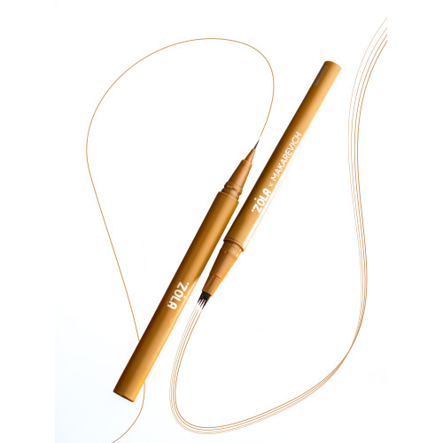 ZOLA Лайнер для брів c моно-пензлем Brown