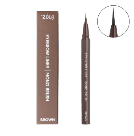 ZOLA Лайнер для брів c моно-пензлем Brown