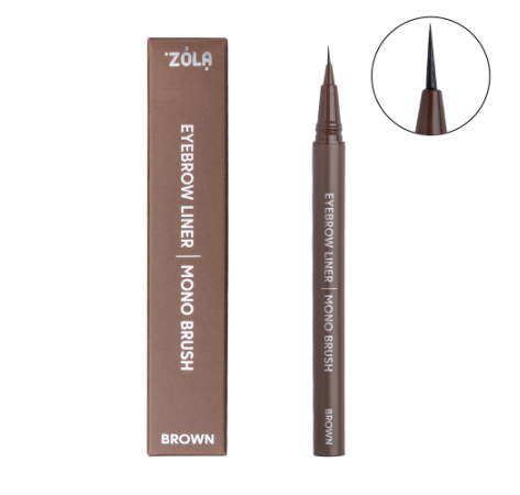 ZOLA Лайнер для брів c моно-пензлем Brown