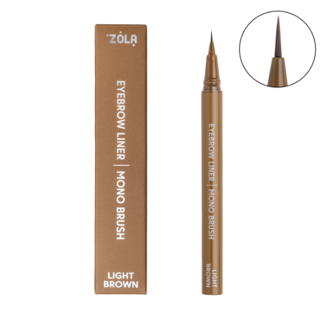 ZOLA Лайнер для брів c моно-пензлем Light Brown