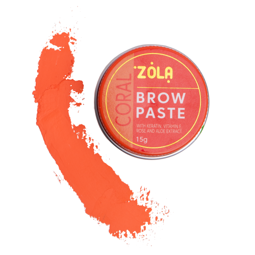 Zola Паста для брів Помаранчева Brow Paste coral