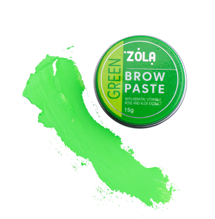 Zola Паста для брів Зелена Brow Paste green