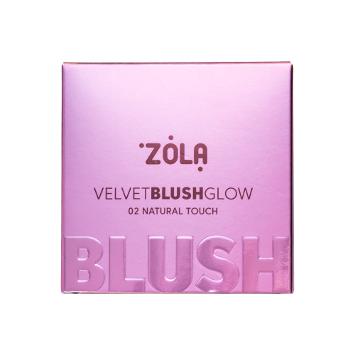 ZOLA Рум’яна Velvet Blush Glow 02 Природний дотик Natural Touch