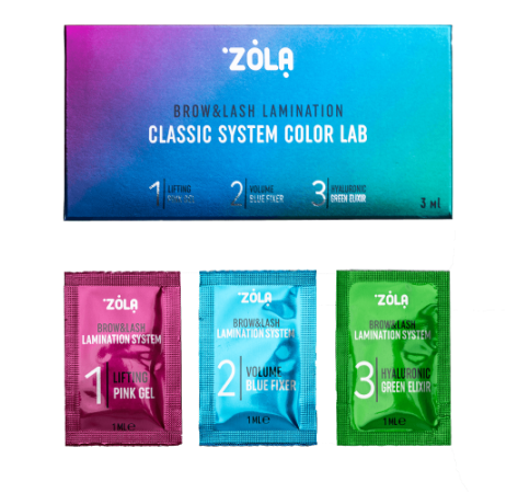 ZOLA Color Lab Набір для ламінування у саше 3 х 1 мл
