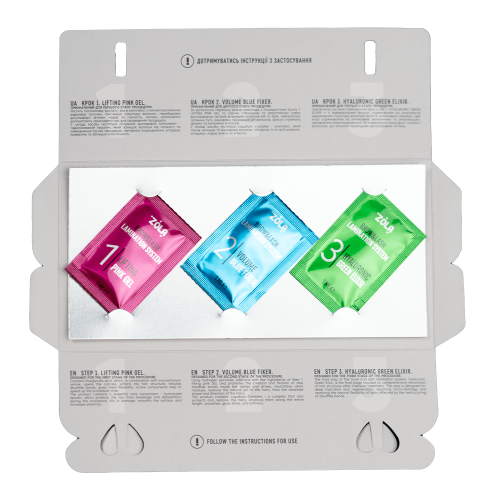 ZOLA Color Lab Набір для ламінування у саше 3 х 1 мл