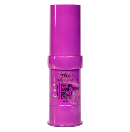 ZOLA x Yuliya Lash Vin COLOR LAB EMOTION Склад для ламінування 03 PEPTIDE BLOOM THERAPY 10 мл