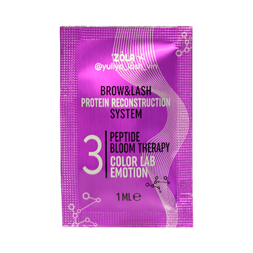 ZOLA x Yuliya Lash Vin COLOR LAB EMOTION Состав для ламинирования 03 PEPTIDE BLOOM THERAPY 3 Х 1 МЛ