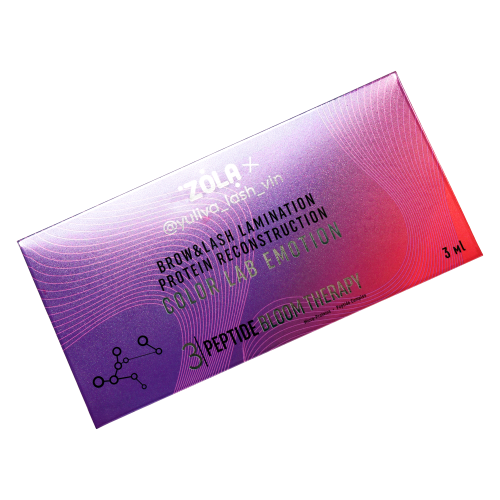 ZOLA x Yuliya Lash Vin COLOR LAB EMOTION Состав для ламинирования 03 PEPTIDE BLOOM THERAPY 3 Х 1 МЛ