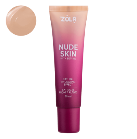 ZOLA Тональная основа NUDE SKIN 03 TAN 30 мл