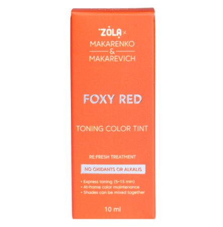 ZOLA x Makarenko x Makarevich Тонирующая краска Toning Color Tint Foxy Red 10 мл
