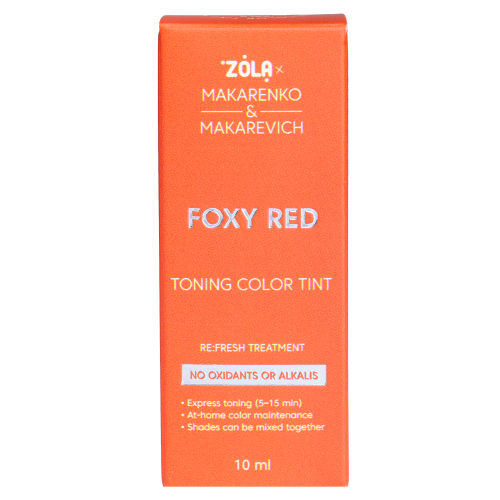 ZOLA x Makarenko x Makarevich Тонуюча фарба Toning Color Tint Foxy Red 10 мл