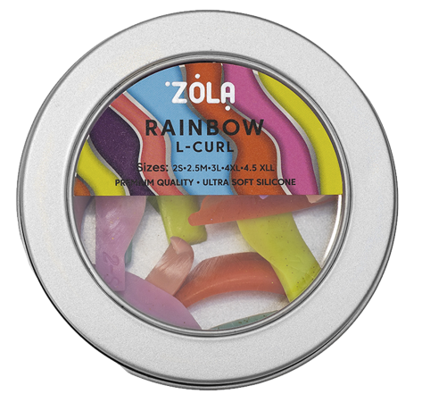 ZOLA Валики для ламінування Rainbow L-Curl (2S, 2.5M, 3L, 4XL, 4.5XLL)