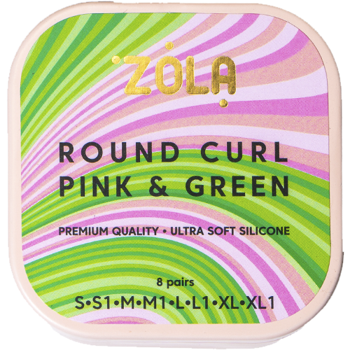 ZOLA Валики для ламінування Round Curl Pink & Green (S, S1, M, M1, L, L1, XL, XL1)