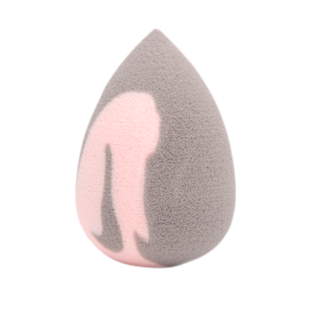 ZOLA Спонж супер мягкий серо-розовый капля